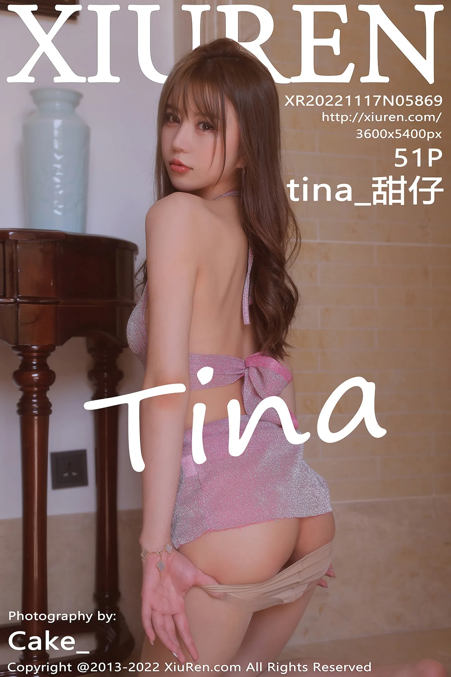 [XiuRen秀人网]No.5869_模特tina_甜仔海南旅拍性感粉色短裙套装配无内肉丝惹火诱惑写真51P-秀人网 - XiuRen.Space